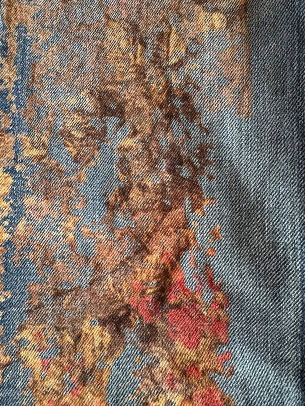 J. CREW Boot-Cut Jeans with Multi-Color Floral Print